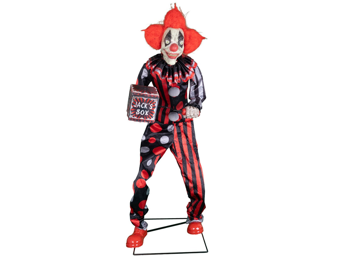 clown avec boite à musique lumineux sonore et motorisé 1.75m 220