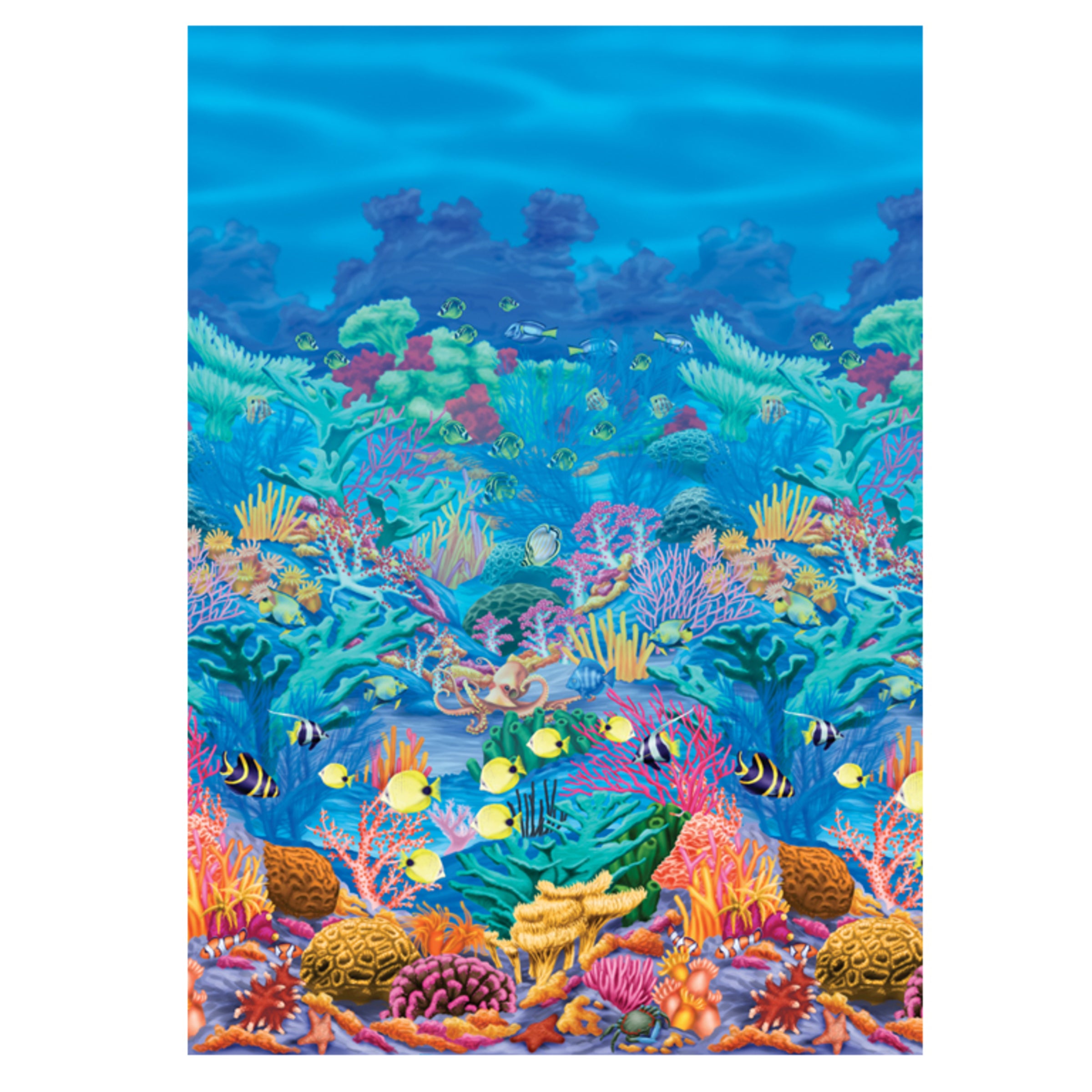 Rouleau décoration murale Hawaï fond marin