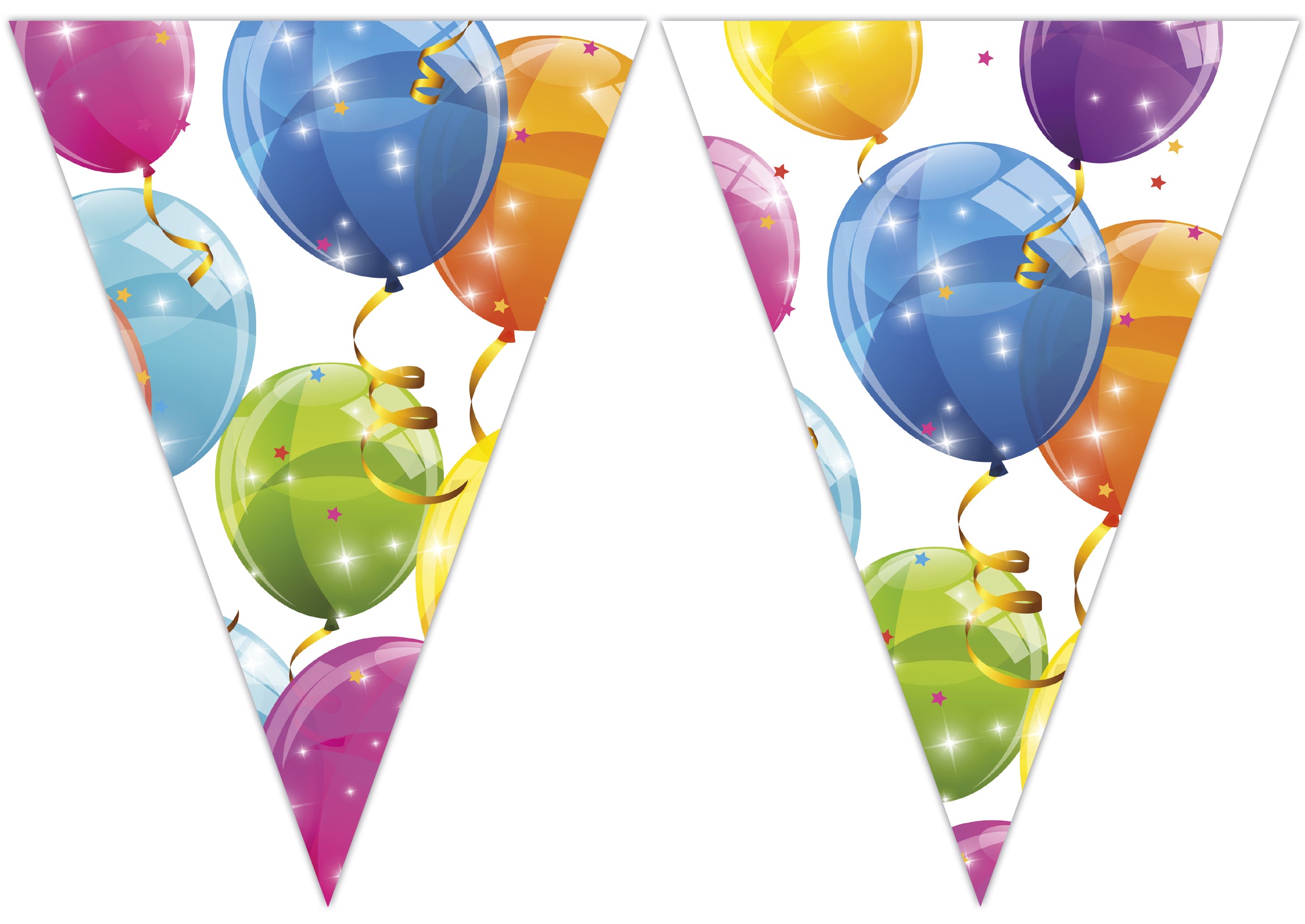 Guirlande fanions Sparkling Balloons