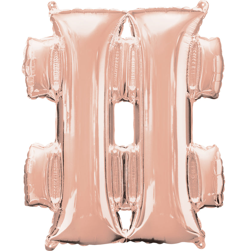 Ballon hashtag rose gold (40 cm)
