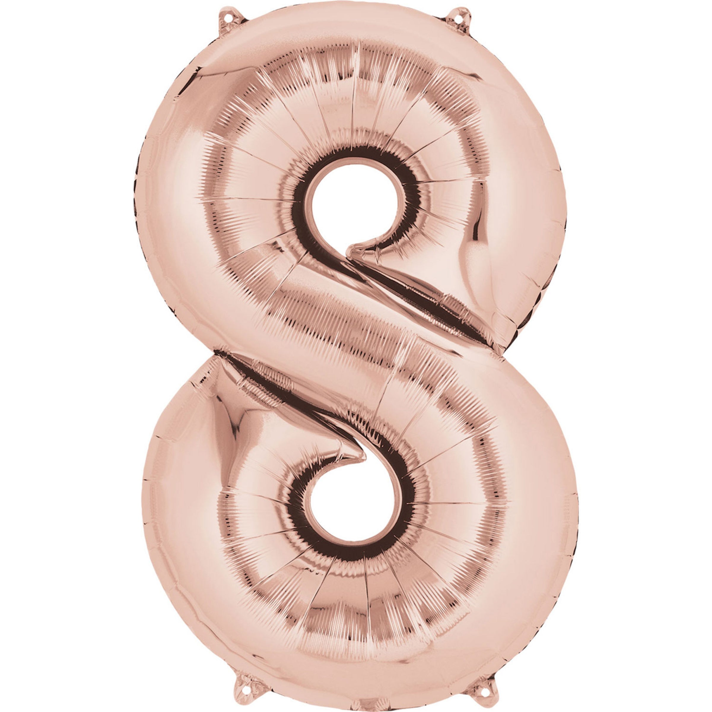 Ballon chiffre 8 rose gold 40 cm