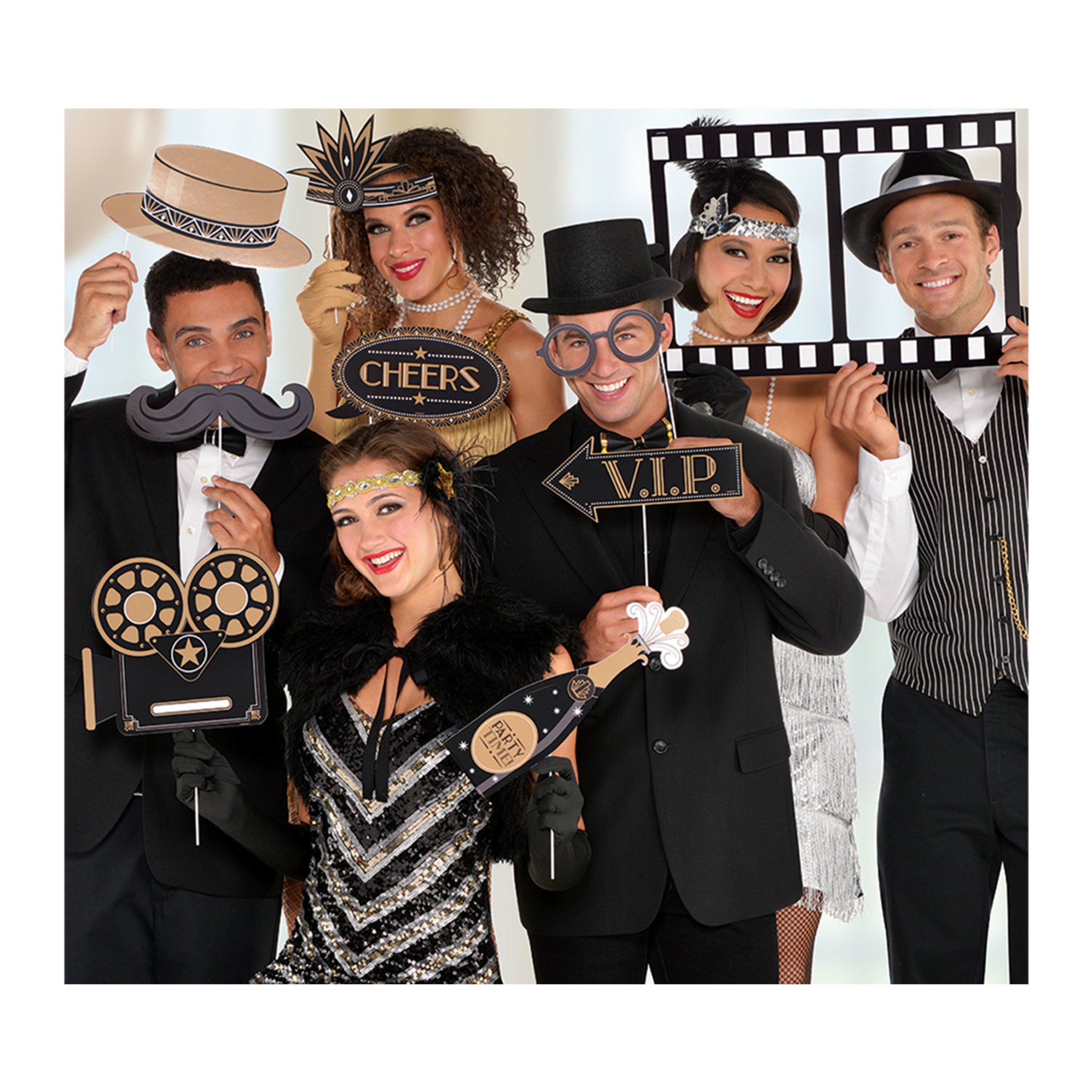 12 accessoires Photo booth Hollywood
