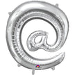 Ballon @ argenté 40 cm
