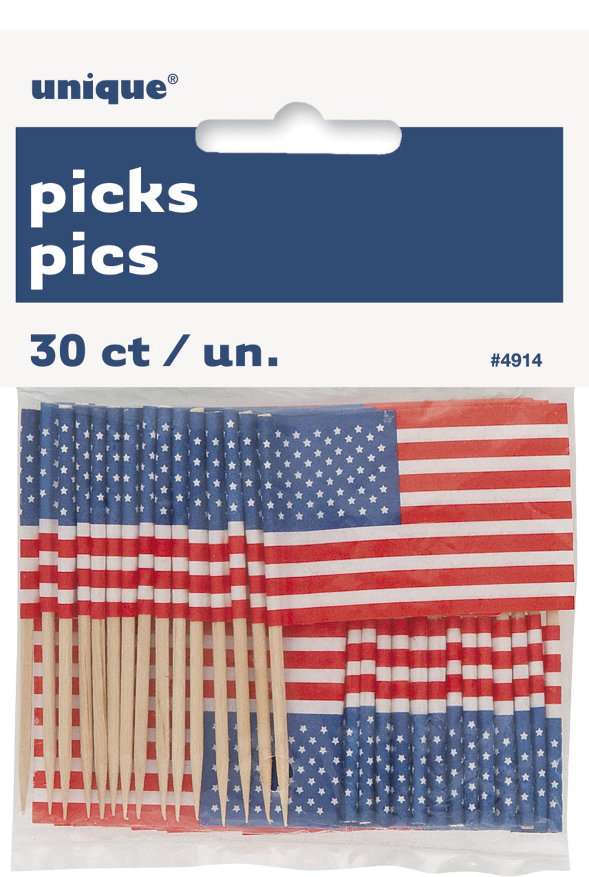 30 cake toppers Drapeau USA - American Party