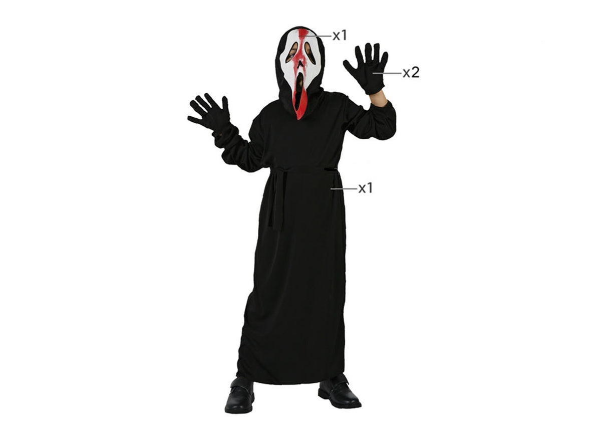 déguisement d'assassin scream garçon 4pcs