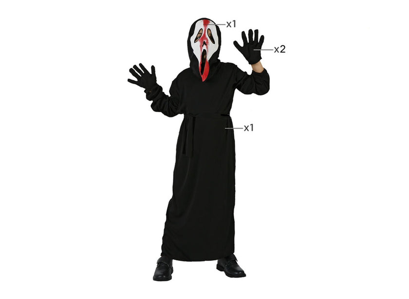 déguisement d'assassin scream garçon 4pcs