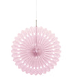 Rosace en papier rose clair - Gamme couleur unie