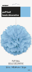 Pompon décoration bleu ciel - Gamme couleur unie