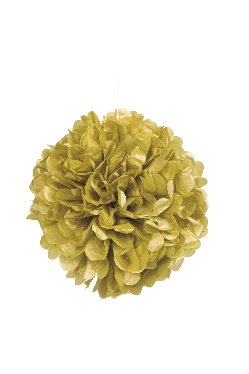Pompon décoration doré - Gamme couleur unie