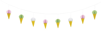 Guirlande glace en nid d'abeille