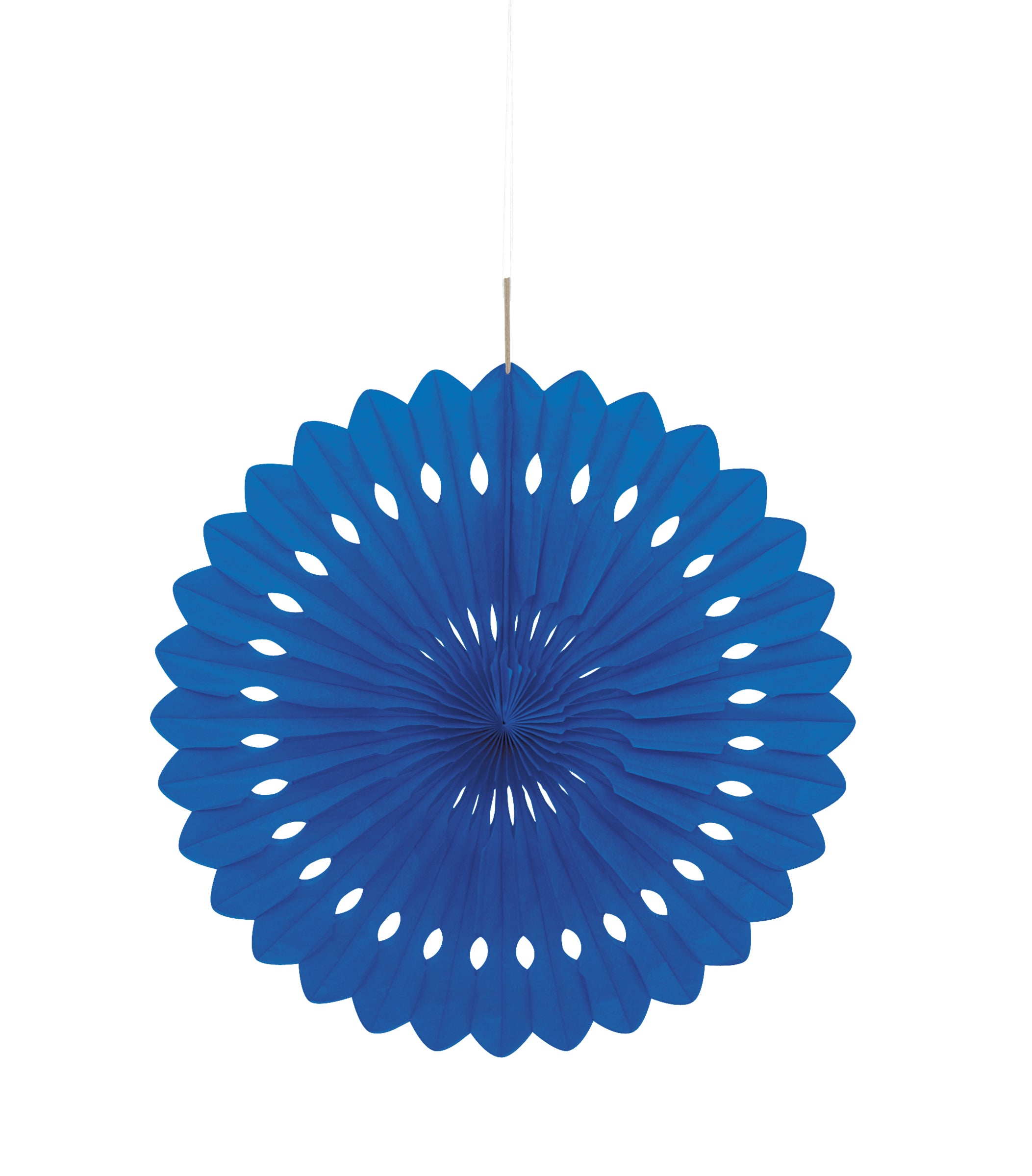 Rosace en papier couleur bleu foncé - Gamme couleur unie