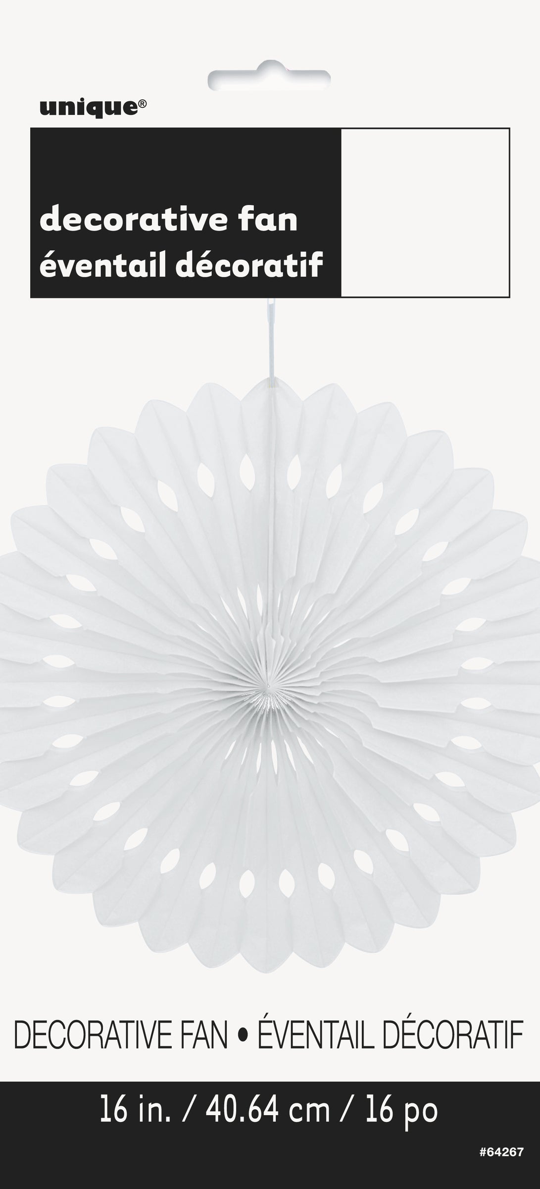 Rosace en papier couleur blanc - Gamme couleur unie