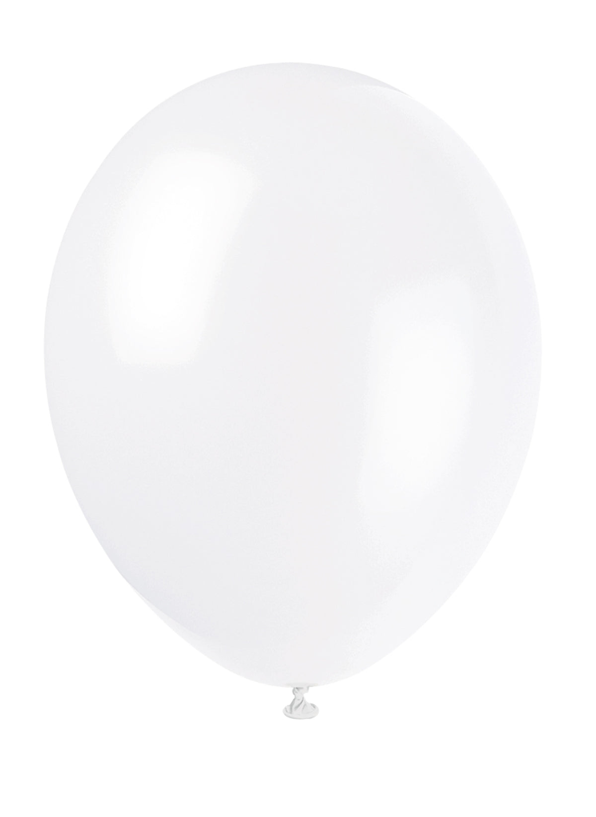 10 ballons couleur blanc - Gamme couleur unie