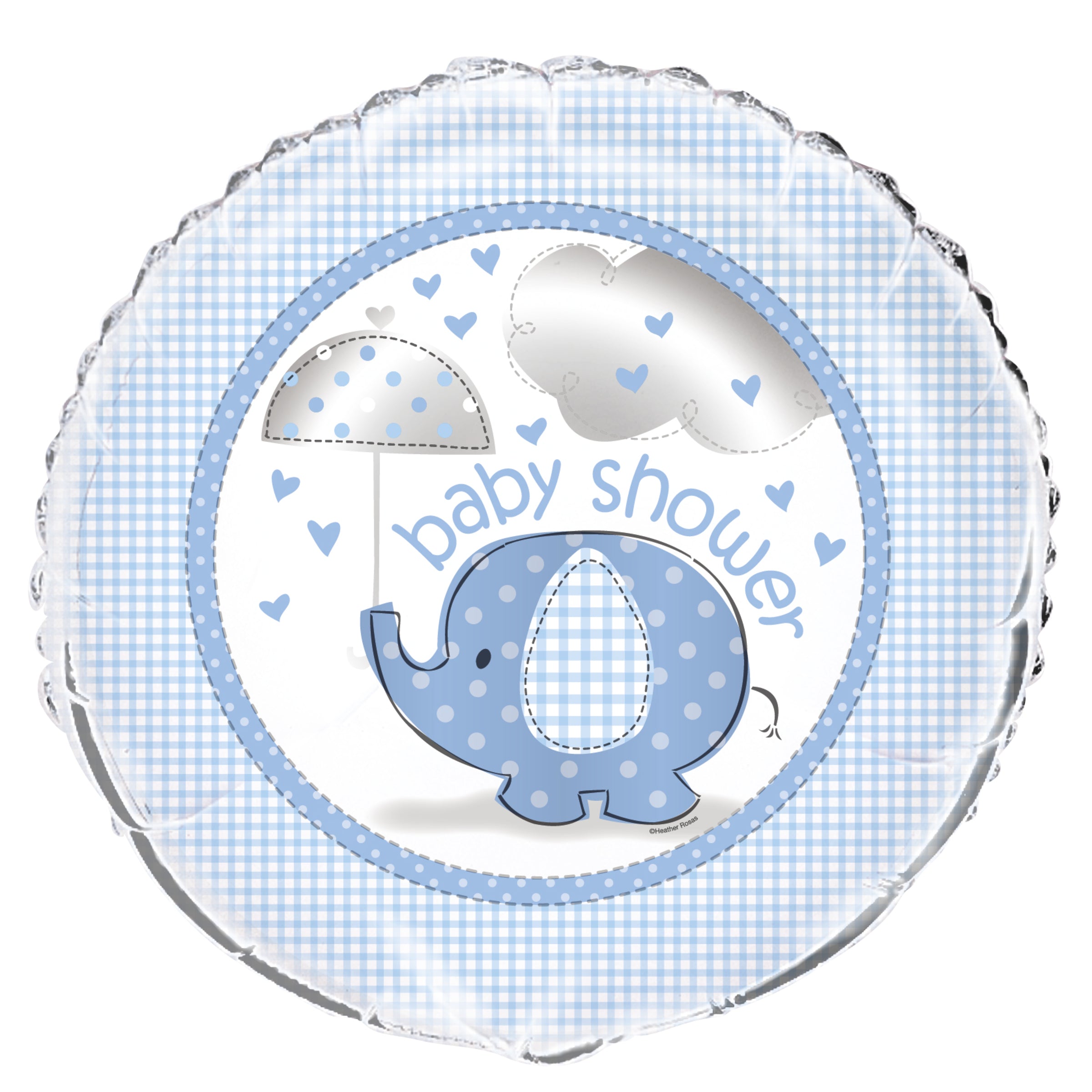 Ballon en aluminium bleu - Umbrellaphants Blue