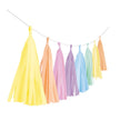 Guirlande Pompon Assortie Pastel 3 mètres - Amscan