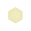 6 Assiettes Hexagonales Décor Jaune 15cm - Amscan