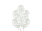 lot de 6 ballons de fête motifs papillons blanc 30cm
