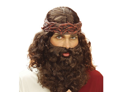 perruque & barbe de messie prophte adulte