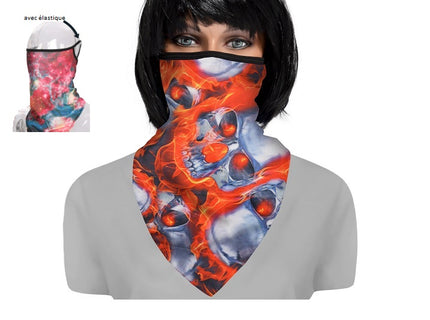 foulard de protection avec attache-oreilles st-001
