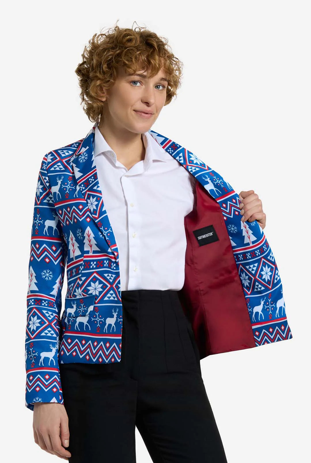 Veste Suitmeister WMNS Christmas Blue Nordic Jacket