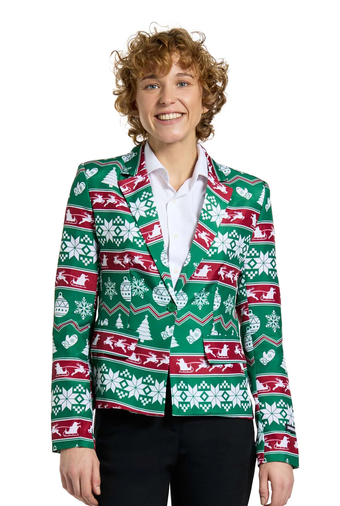 Veste Suitmeister WMNS Christmas Green Nordic Jacket