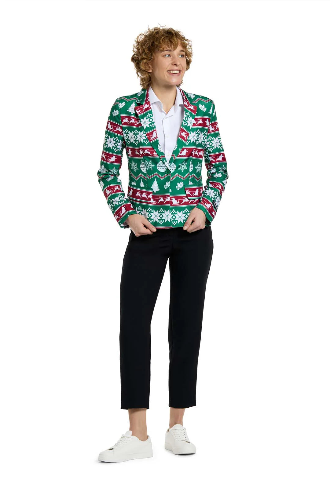 Veste Suitmeister WMNS Christmas Green Nordic Jacket