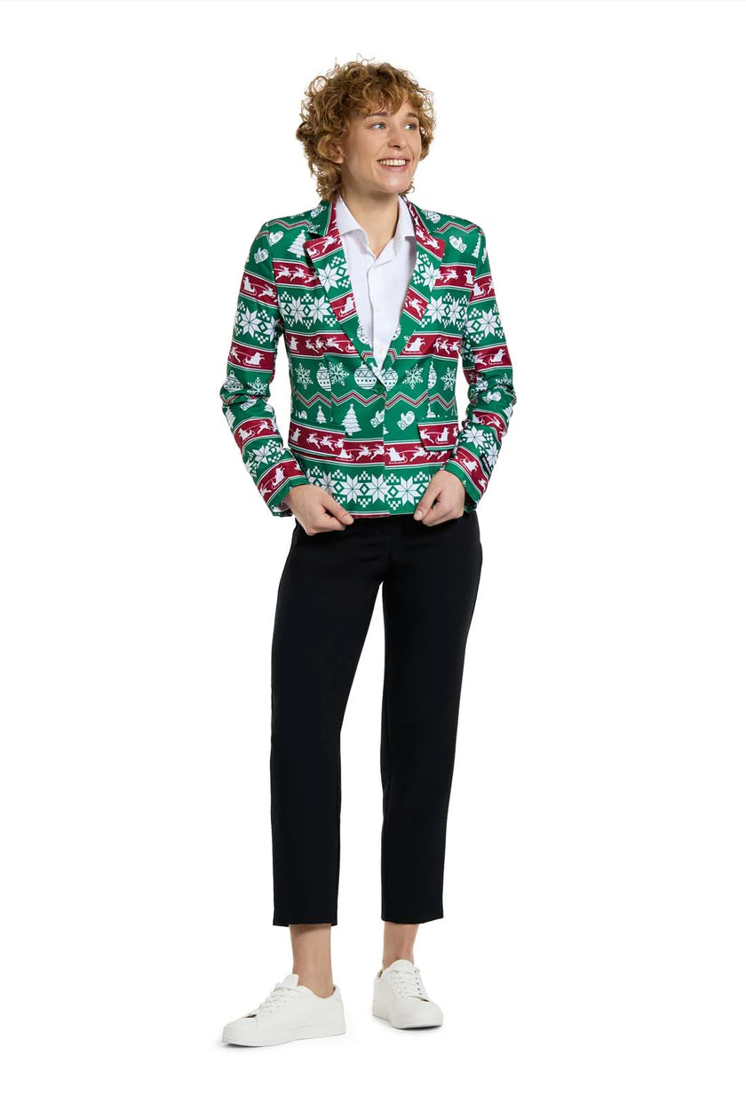 Veste Suitmeister WMNS Christmas Green Nordic Jacket
