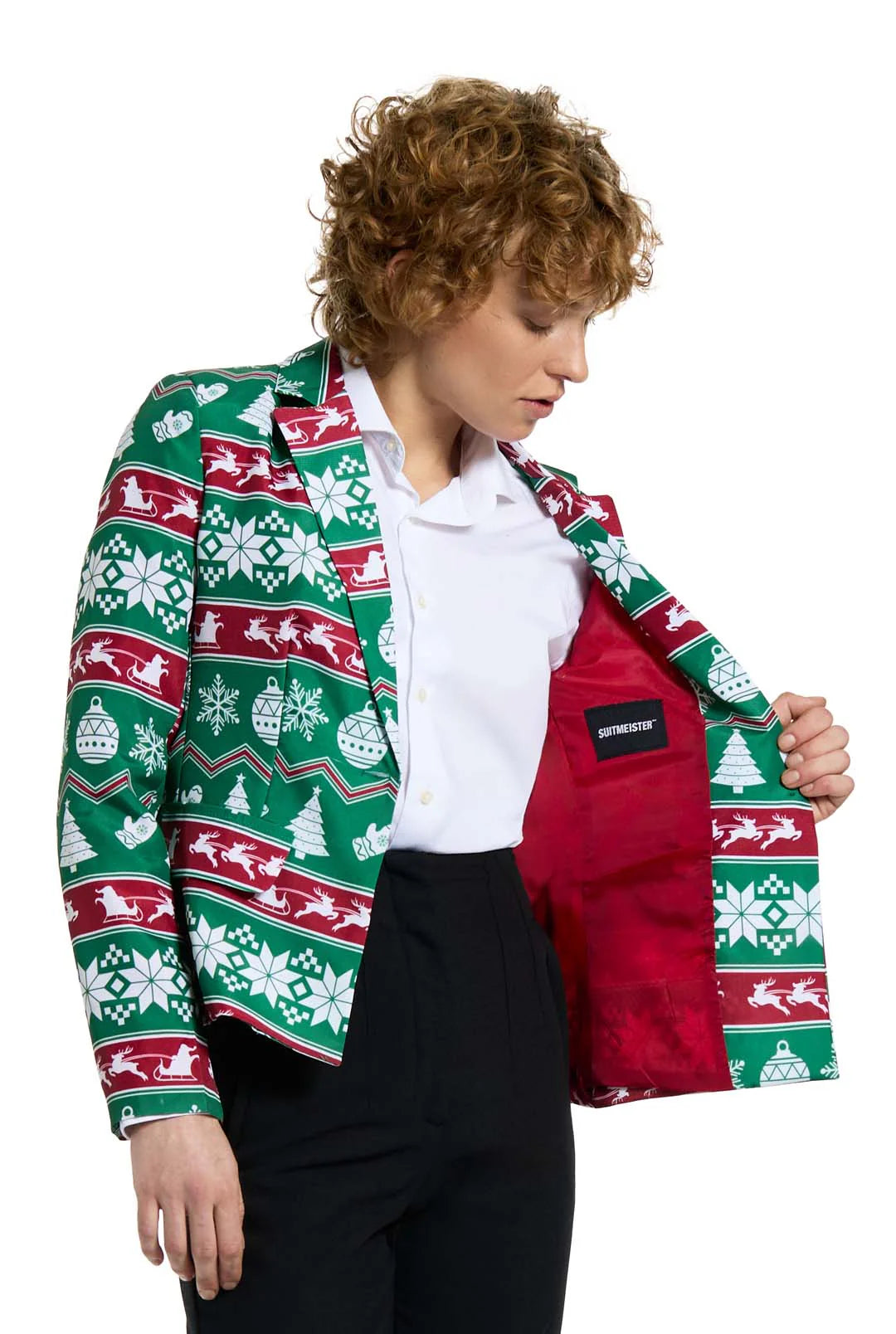 Veste Suitmeister WMNS Christmas Green Nordic Jacket