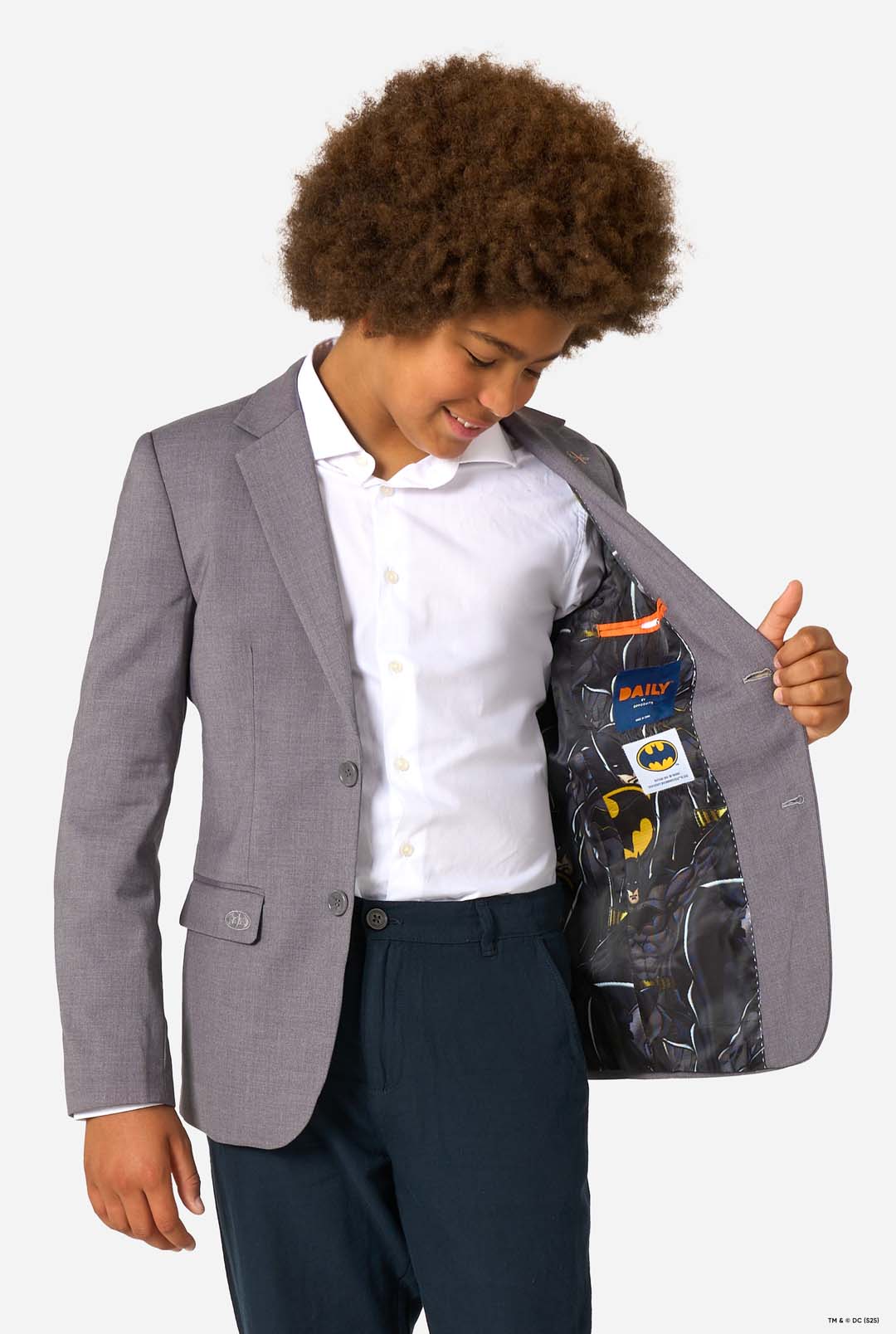 TEEN BOYS Daily Batman Grey