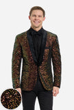 Dinner Jacket - Amber Sequins