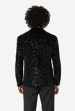 Dinner Jacket - Black Sequins
