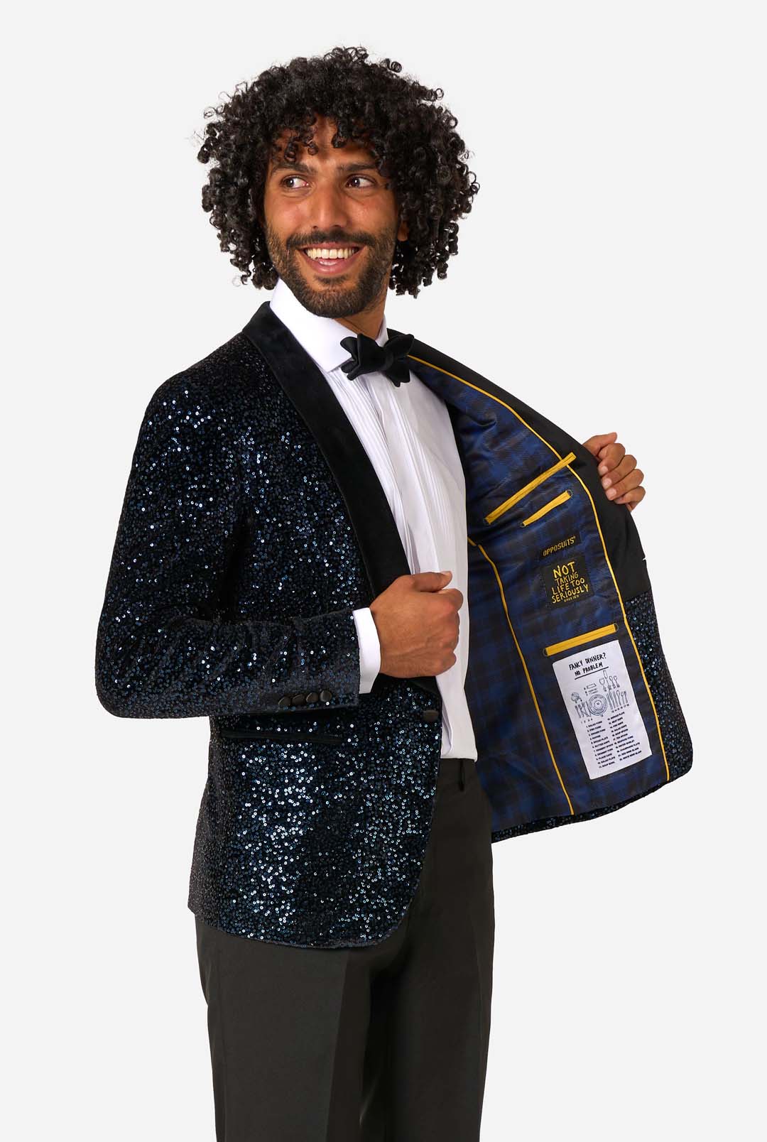 Dinner Jacket - Navy Sequins