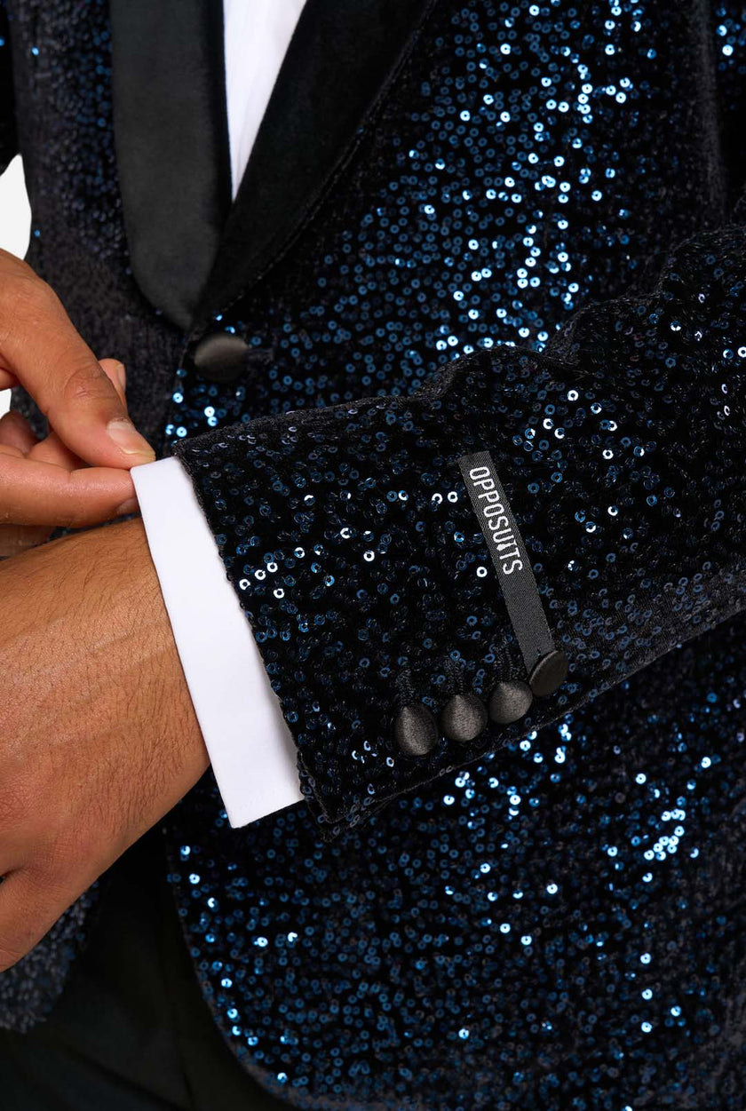 Dinner Jacket - Navy Sequins