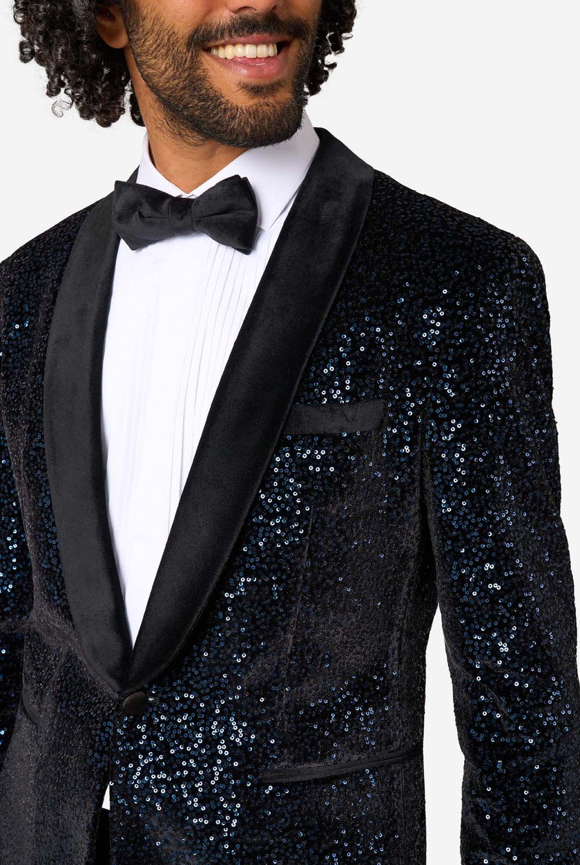 Dinner Jacket - Navy Sequins