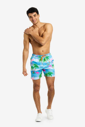 Short de bain OppoSuits Flamingguy