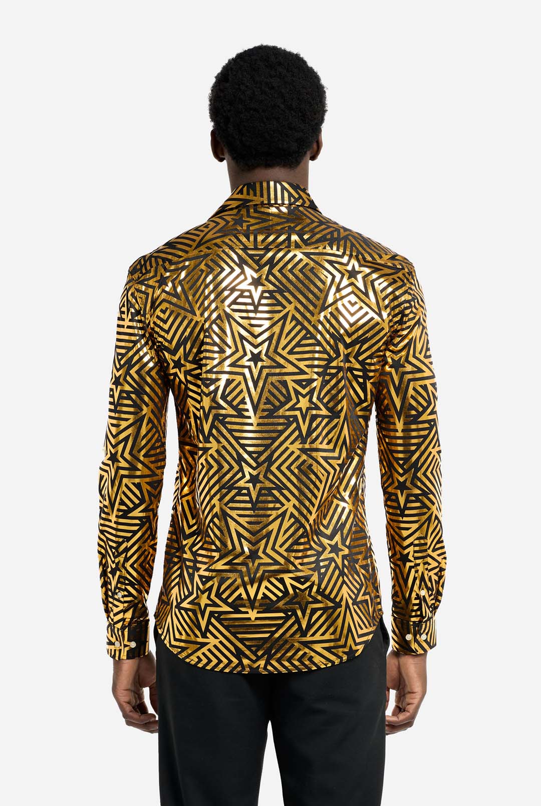 SHIRT LS Golden Geo Star