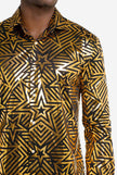 SHIRT LS Golden Geo Star