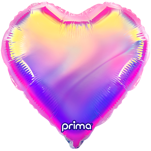 1 Ballon ALU Coeur Primadescent rose 28” - Prima