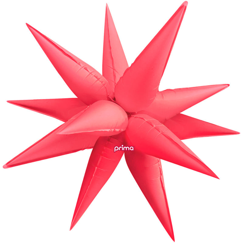 1 Ballon Starburst Electric Coral 40