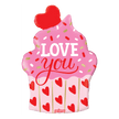 35” Love You Cupcake Shape - Prima