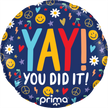 9” Round Yay You Did It Groovy Icons Sens Air - Prima
