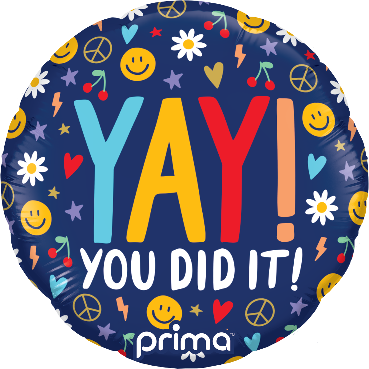 9” Round Yay You Did It Groovy Icons Sens Air - Prima