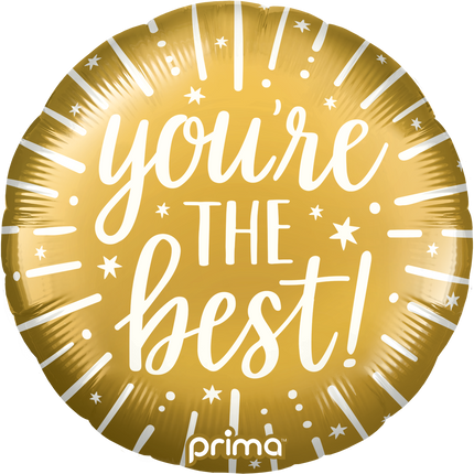 18” Round You're the Best Gold - Prima