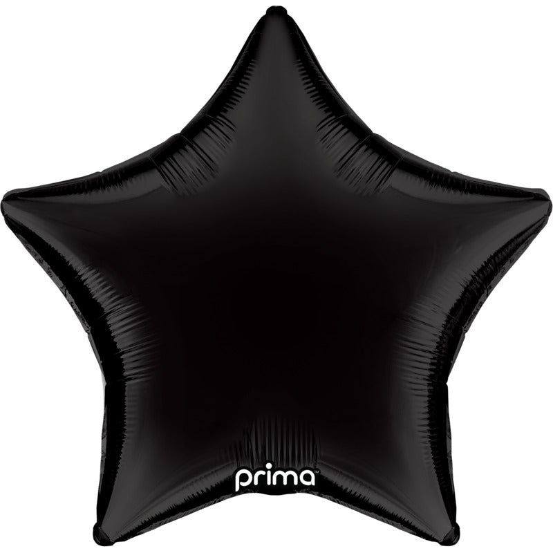 1 Ballon Aluminium Star Black 18