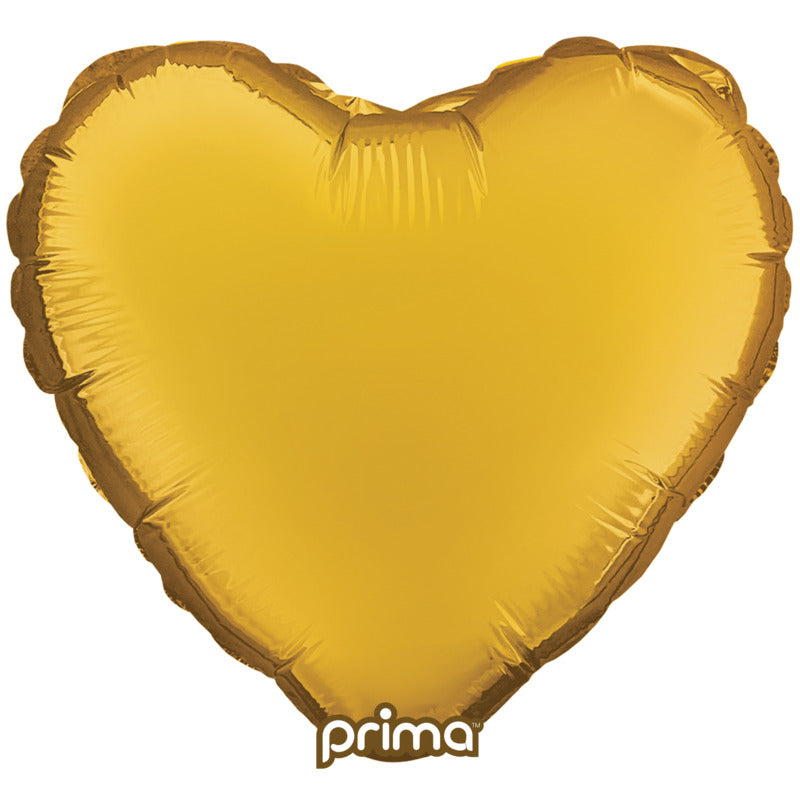1 Ballon Aluminium Heart Gold 32
