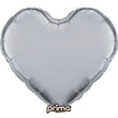 1 Ballon Aluminium Heart Silver 18