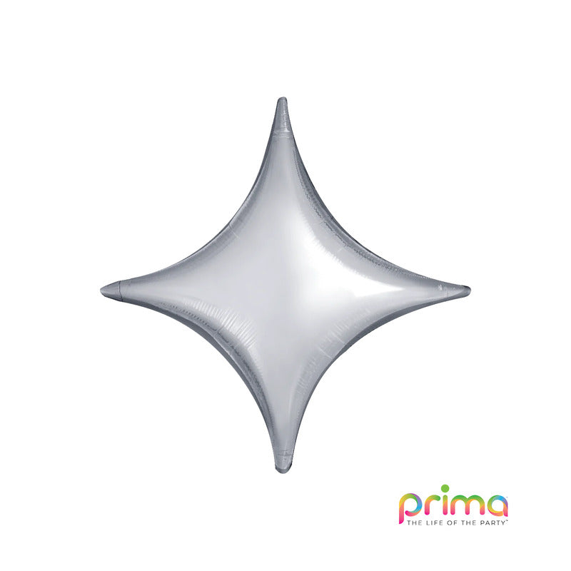 1 Poche De 5 Ballons Deco™ Starpoint Silver 30