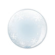 1 Ballon Sphere™ White Snowflakes 20