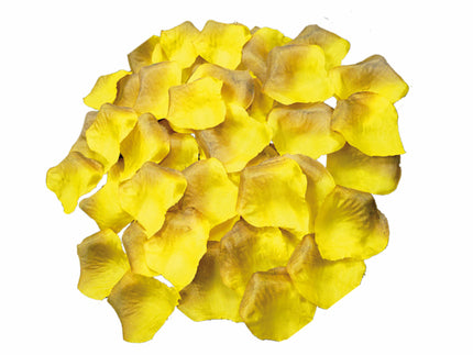 lot avec 500 pétales de roses jaune & brun