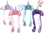 bonnet lumineux led''s oreilles qui bougent licorne mix